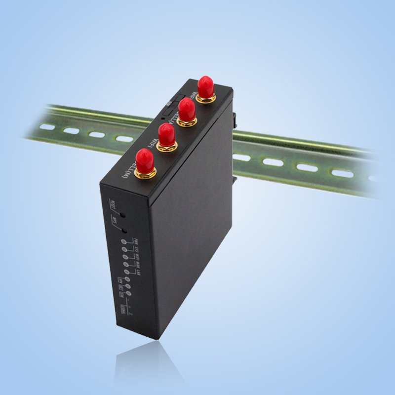 Din Rail Wall Mounted Serial Device Server Modbus Communication Module Rs485 To TCP IP UDP HTTP IOT Gateway 4G Industrial Router